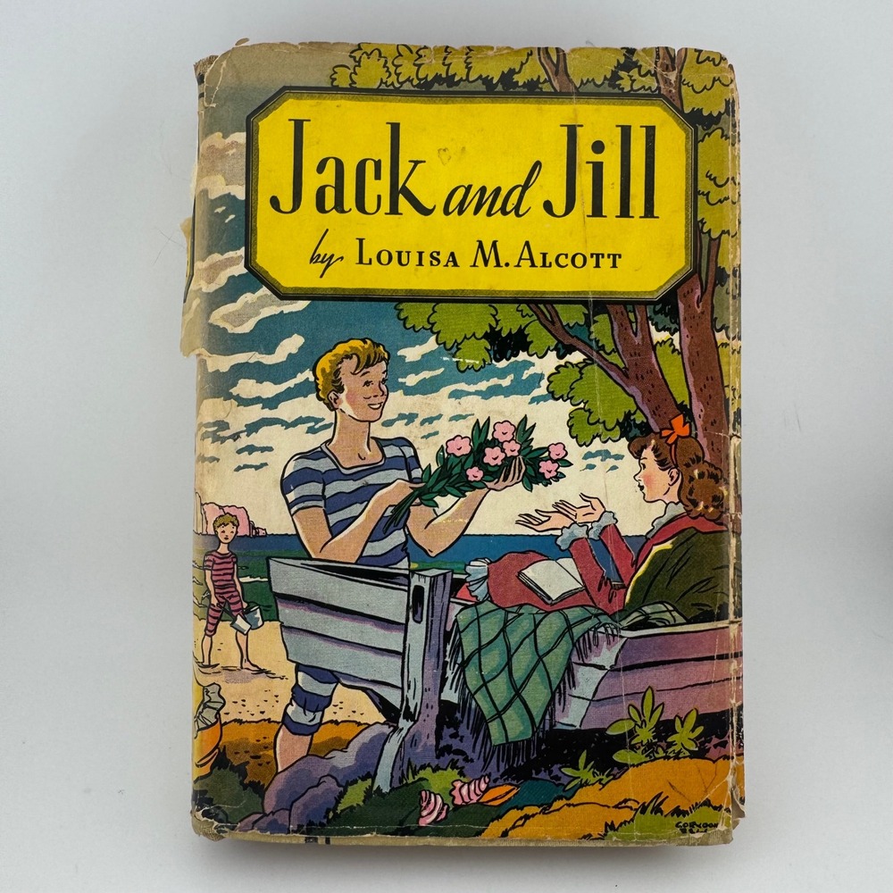 World Publishing Jack and Jill OS Yellow Fair Vintage Louisa May Alcott Book